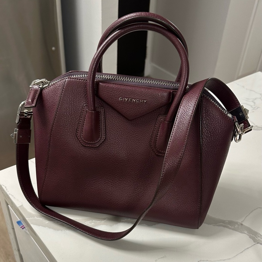 Givenchy Antigona wine colored bag